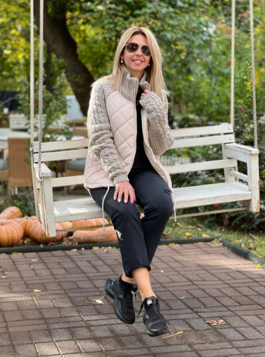 Belissa™ | Triko Kollu Kapitone Şişme Mont – Rahat ve Şık