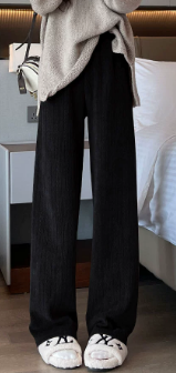 Kışlık Örgü Dokulu Polar Astarlı Kadın Pantolon – Yumuşak, Sıcak ve Zarif