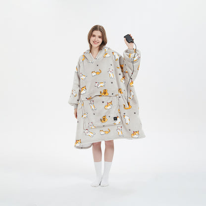 💜 Belissatr™  Ultra Konforlu Polar Oversize Hoodie Battaniye