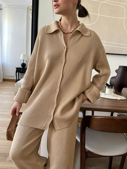 Belissatr™ Cozy Elegance Knit Takım – Zamansız Şıklık ve Konfor