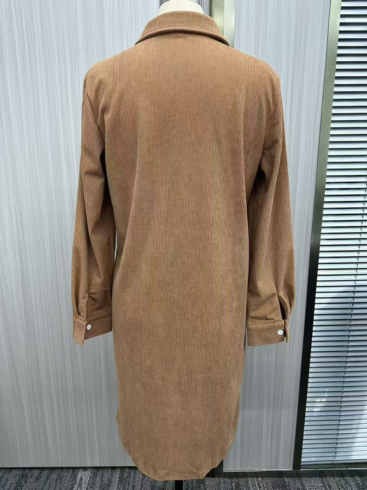 Belissa™ |Cepli Kadife Gömlek Elbise – Belissatr Casual Style