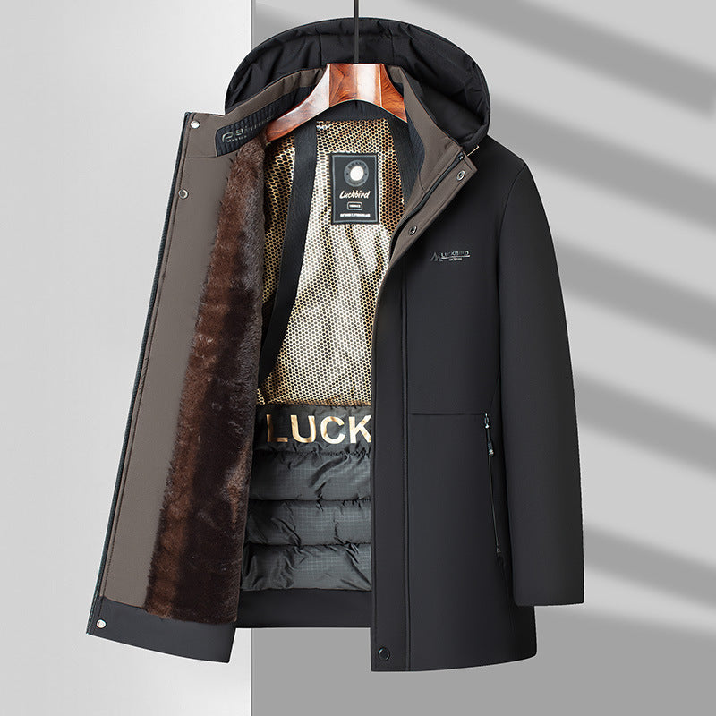 Erkek Premium Kışlık Kürklü Mont