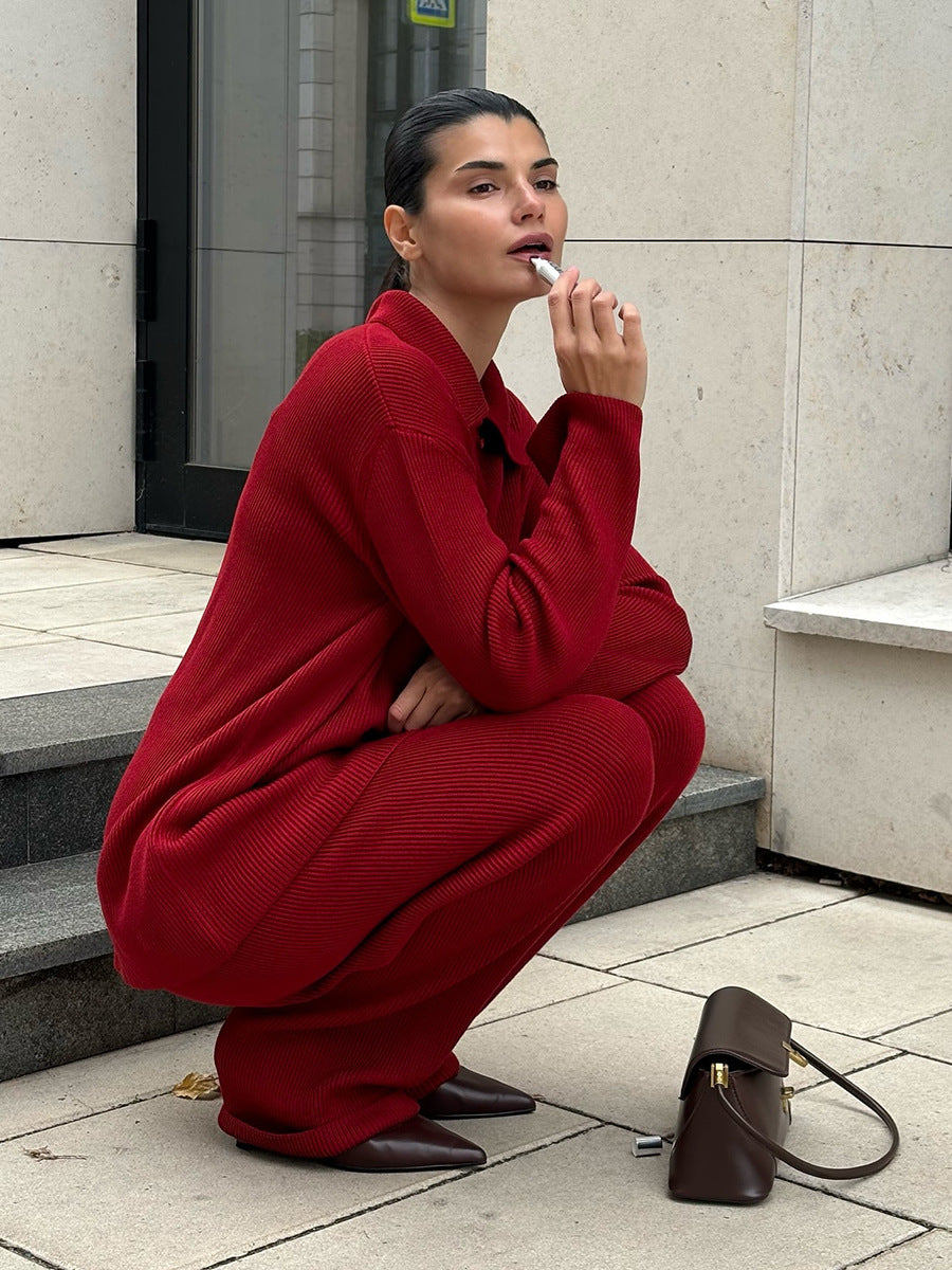 Belissatr™ Cozy Elegance Knit Takım – Zamansız Şıklık ve Konfor