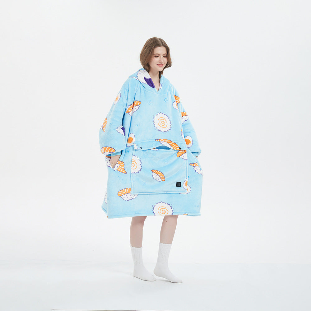 💜 Belissatr™  Ultra Konforlu Polar Oversize Hoodie Battaniye