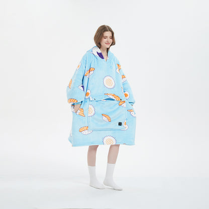 💜 Belissatr™  Ultra Konforlu Polar Oversize Hoodie Battaniye