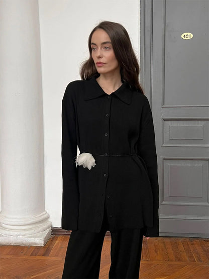 Belissatr™ Cozy Elegance Knit Takım – Zamansız Şıklık ve Konfor