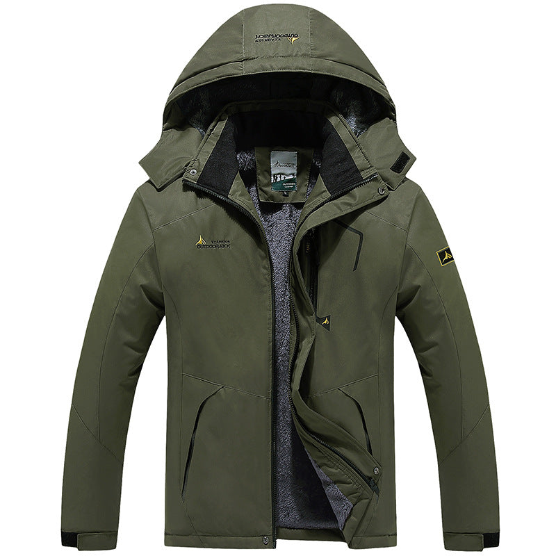 🧥 Erkek Outdoor Kışlık Termal Dağcı Montu – Su Geçirmez, Rüzgar Kesmeyen, Ultra Sıcak