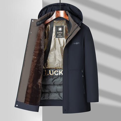 Erkek Premium Kışlık Kürklü Mont