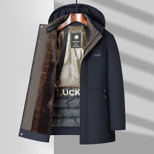 Erkek Premium Kışlık Kürklü Mont