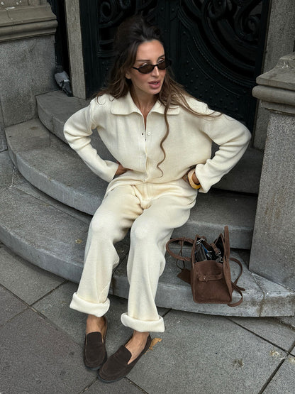 Belissatr™ Cozy Elegance Knit Takım – Zamansız Şıklık ve Konfor