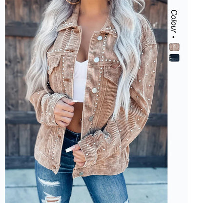 Zincir Detaylı Kadife Ceket