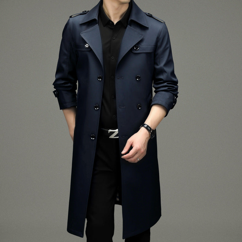 Belissa™ | Erkek Klasik Trençkot-Uzun