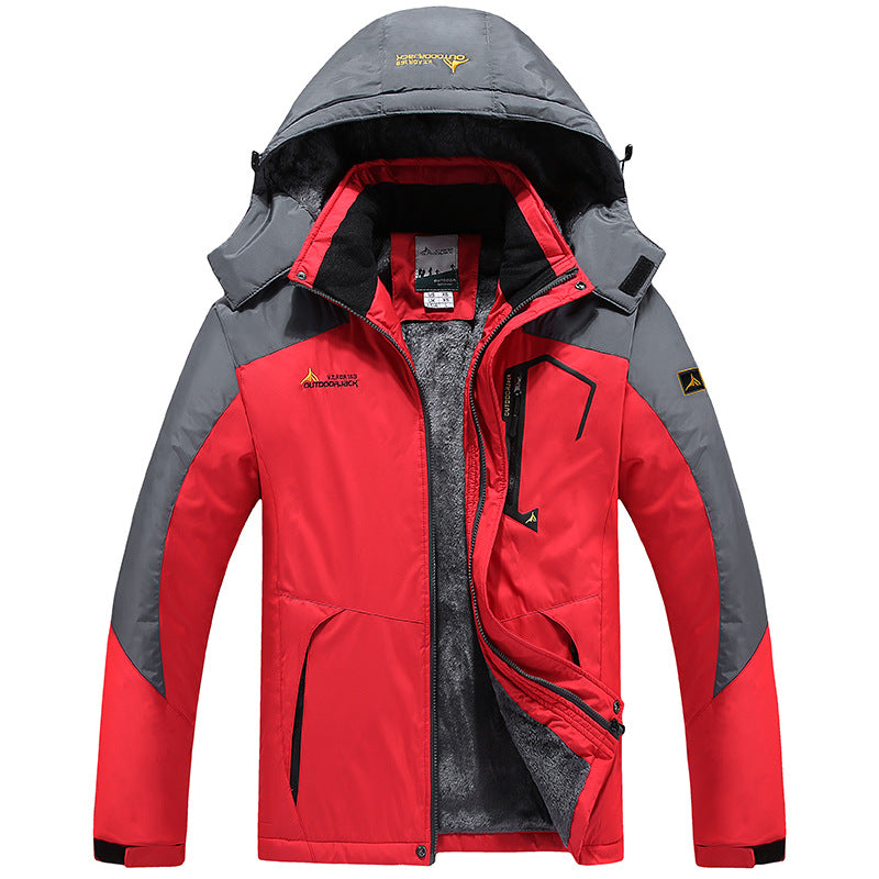 🧥 Erkek Outdoor Kışlık Termal Dağcı Montu – Su Geçirmez, Rüzgar Kesmeyen, Ultra Sıcak