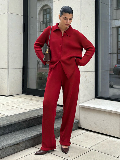 Belissatr™ Cozy Elegance Knit Takım – Zamansız Şıklık ve Konfor