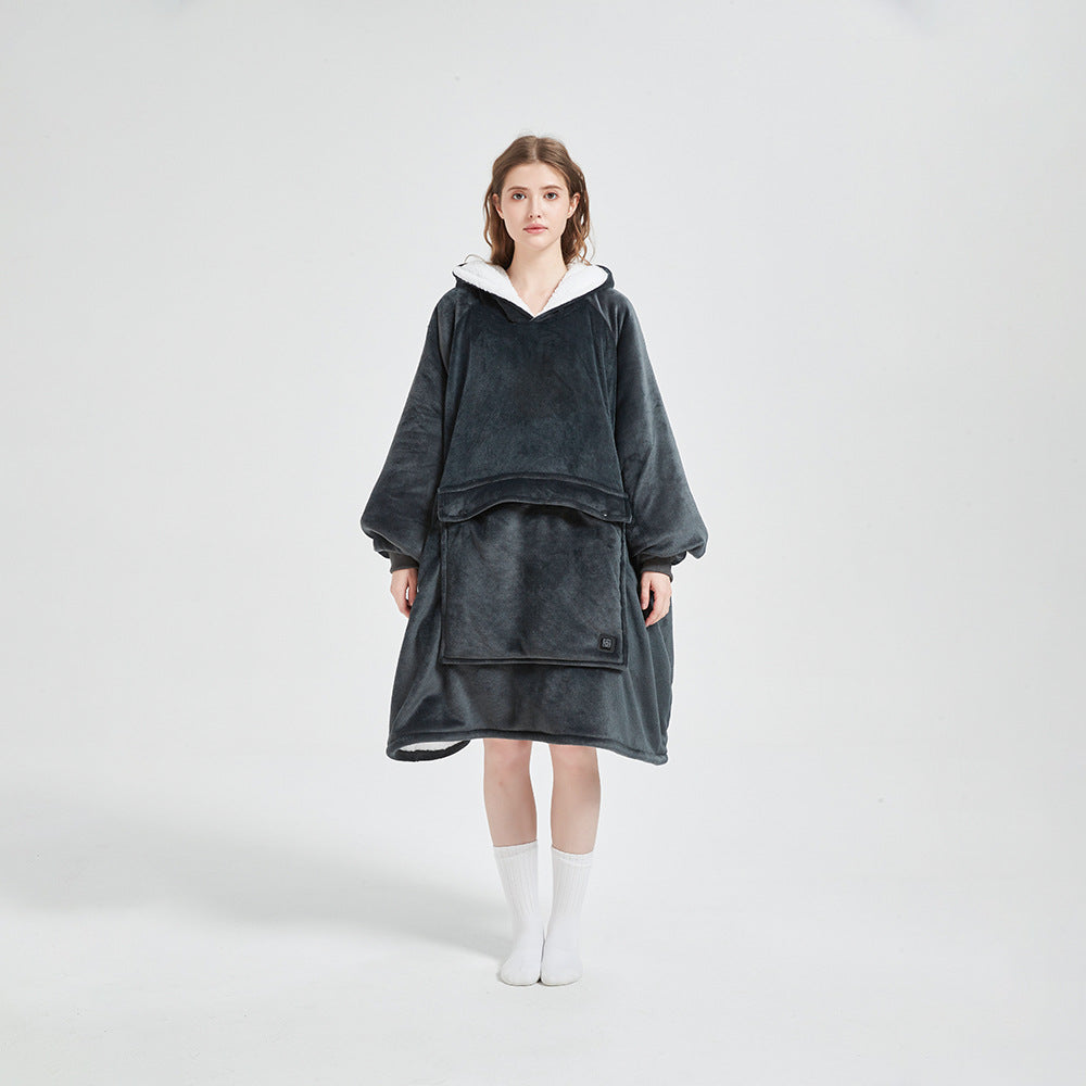 💜 Belissatr™  Ultra Konforlu Polar Oversize Hoodie Battaniye