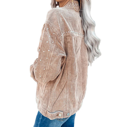 Zincir Detaylı Kadife Ceket