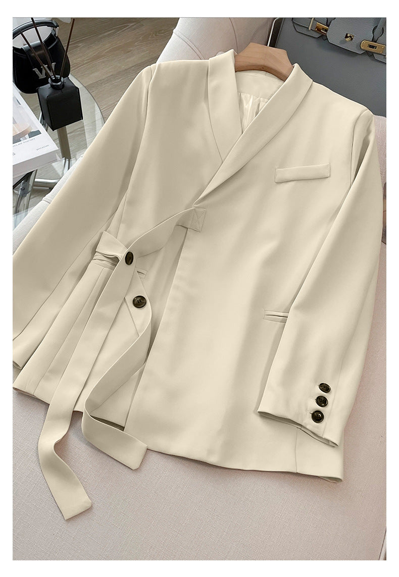 Belissa™ | Önden Bağlamalı Blazer ve Geniş Paça Pantolon