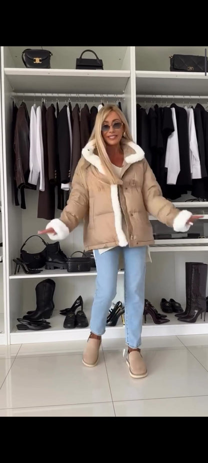 Kürklü Şişme Mont