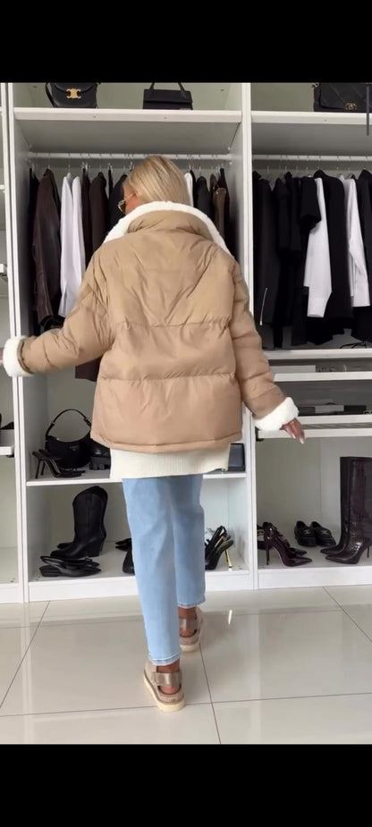 Kürklü Şişme Mont