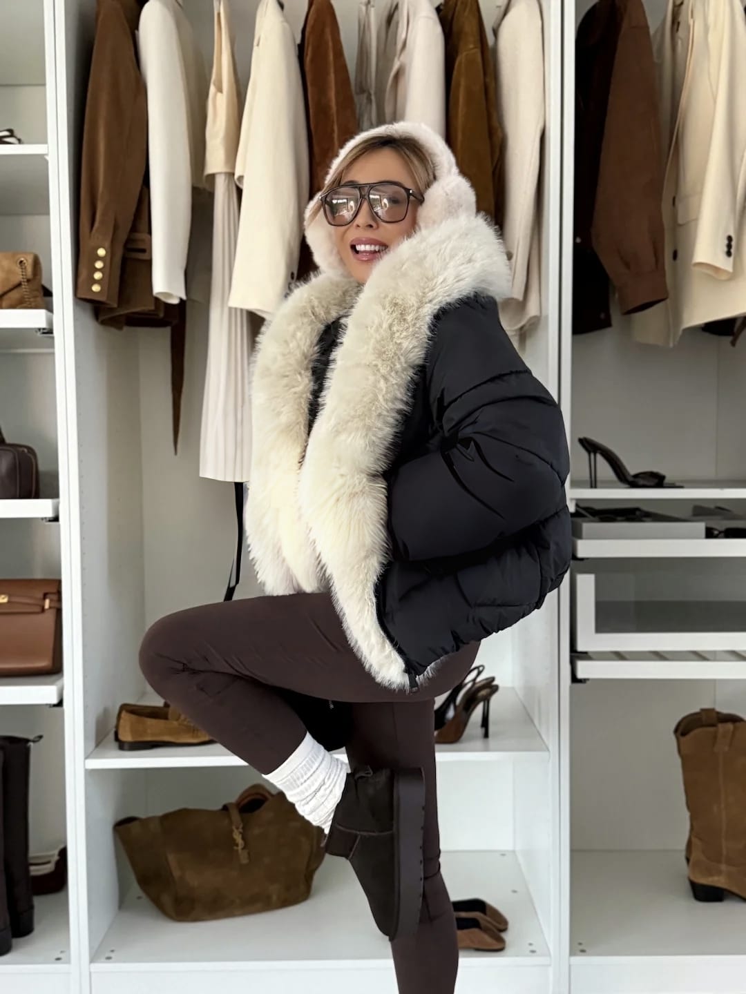 Kürk Detaylı Şişme Mont – Kışlık Premium Tasarım