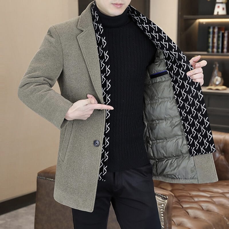 🕴️ Belissatr™ Premium Kaşmir Dokulu Erkek Kaban