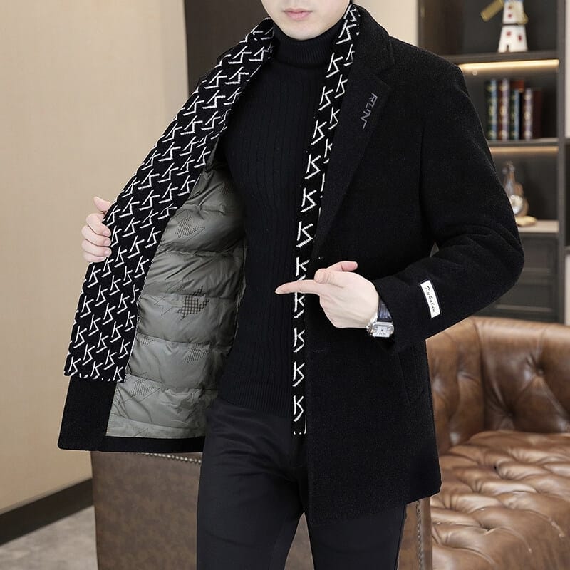 🕴️ Belissatr™ Premium Kaşmir Dokulu Erkek Kaban