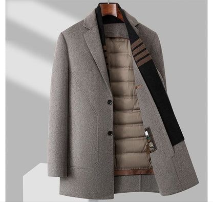 🧥 Erkek Kışlık Premium Kaşe Kaban – Şıklığın ve Sıcaklığın En İyi Hali