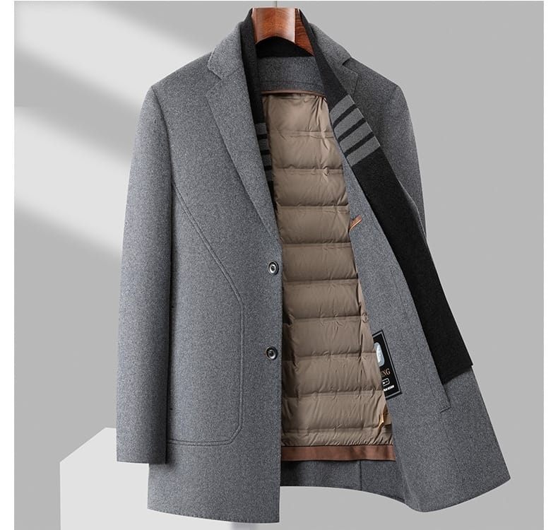 🧥 Erkek Kışlık Premium Kaşe Kaban – Şıklığın ve Sıcaklığın En İyi Hali