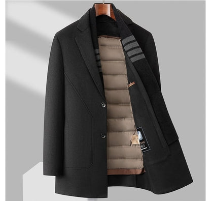 🧥 Erkek Kışlık Premium Kaşe Kaban – Şıklığın ve Sıcaklığın En İyi Hali