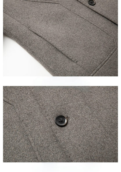 🧥 Erkek Kışlık Premium Kaşe Kaban – Şıklığın ve Sıcaklığın En İyi Hali