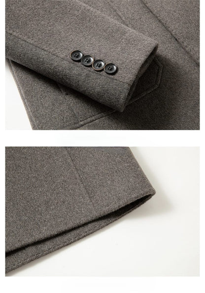 🧥 Erkek Kışlık Premium Kaşe Kaban – Şıklığın ve Sıcaklığın En İyi Hali