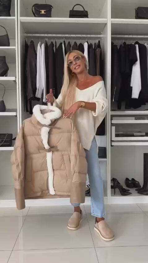 Kürklü Şişme Mont