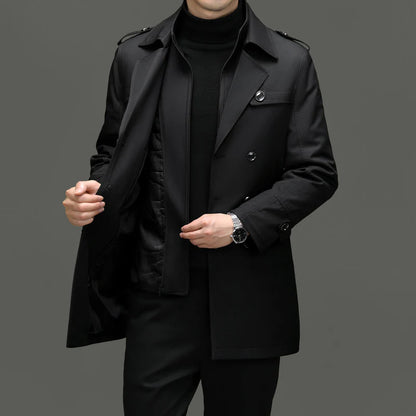 Belissa™ | Erkek Klasik Trençkot – Şık ve Zarif Tasarım